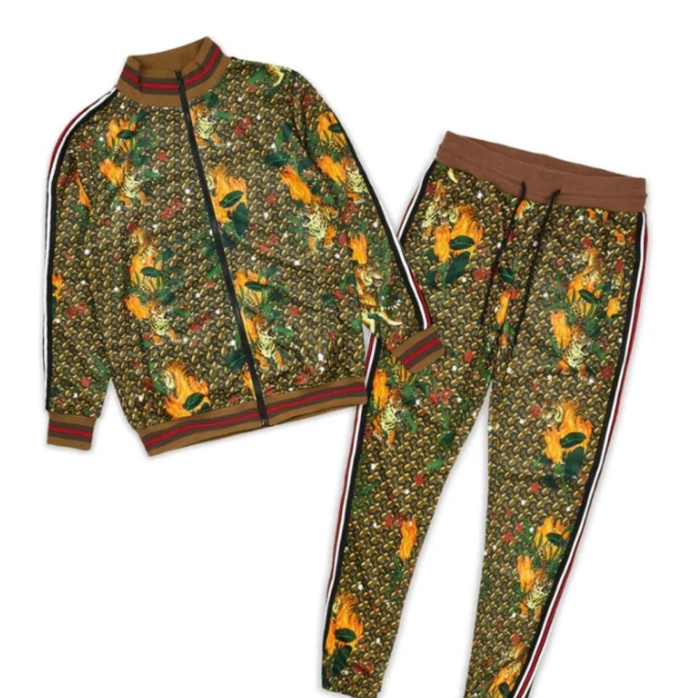 REASON Multicolor Tiger Graphic Jacket